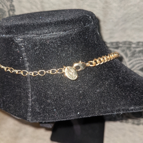 ICING Pink Glitter Tear Drop Faux Jewel Necklace - Picture 5 of 6